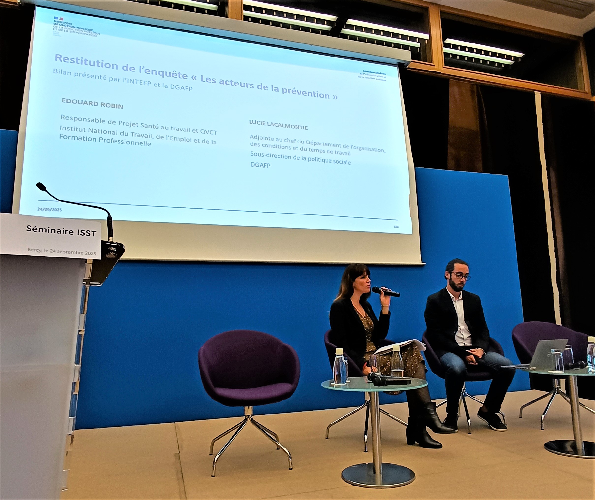 Présentation des premiers résultats de l'enquête INTEFP-DGAFP