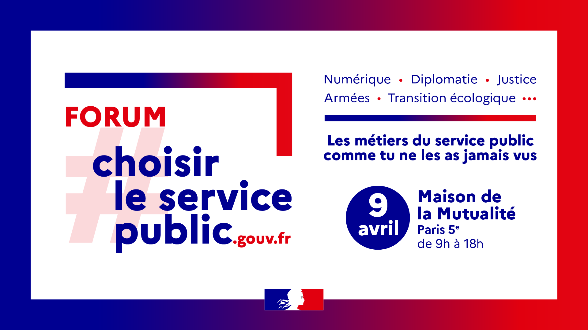 Visuel du forum Choisir le service public