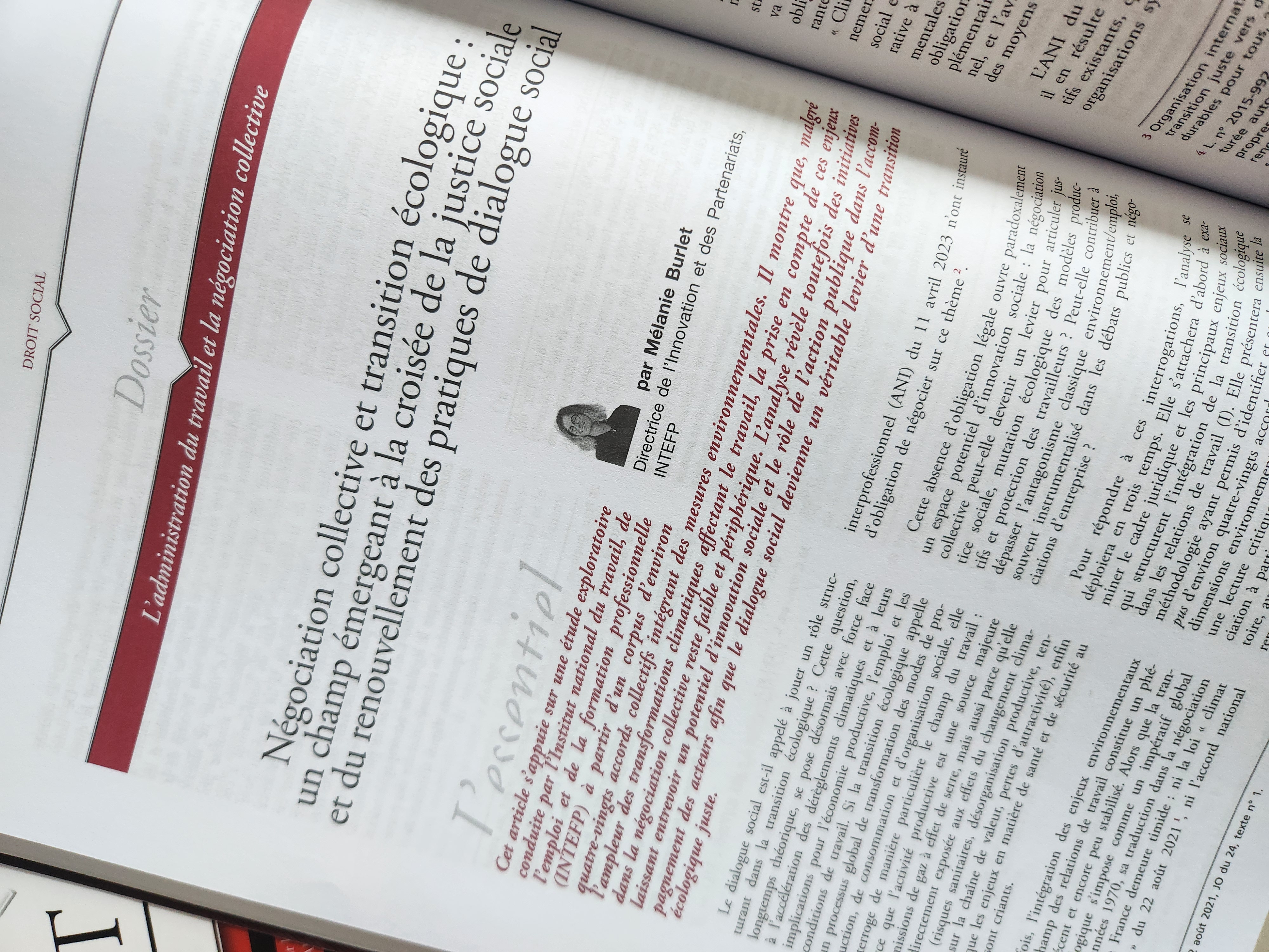article Droit Social avril 2026