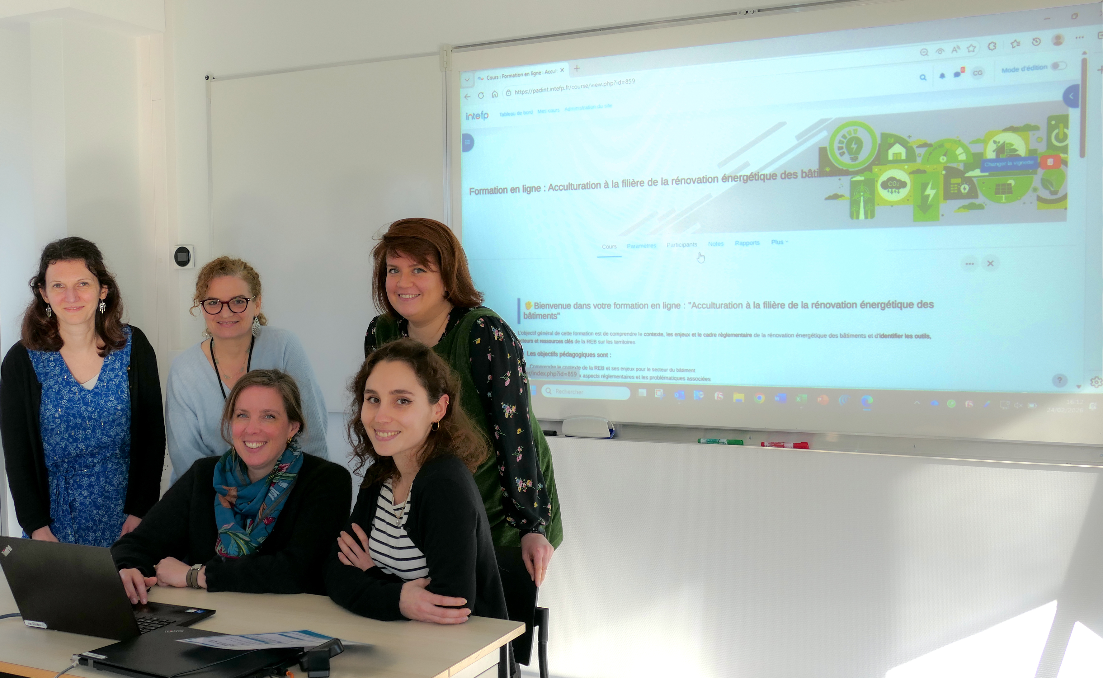 L'équipe FC qui a travaillé sur la formation REB autour de Caroline Guigue