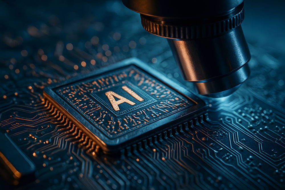 Image représentant l'IA et la recherche en la matière