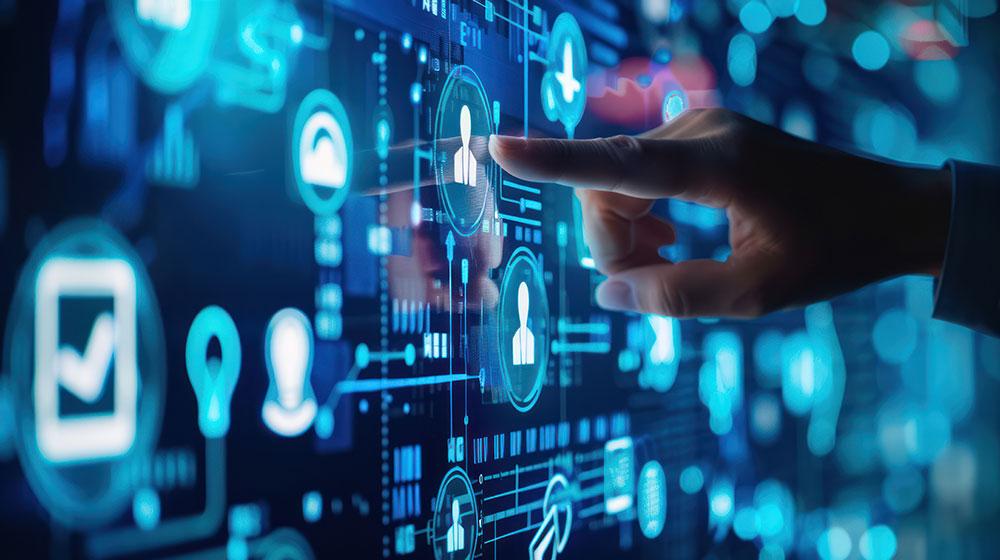 illustration pour symbolisation la digitalisation